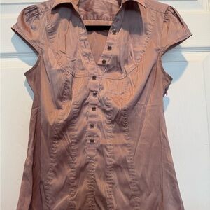 Express Mauve Short Sleeve Blouse